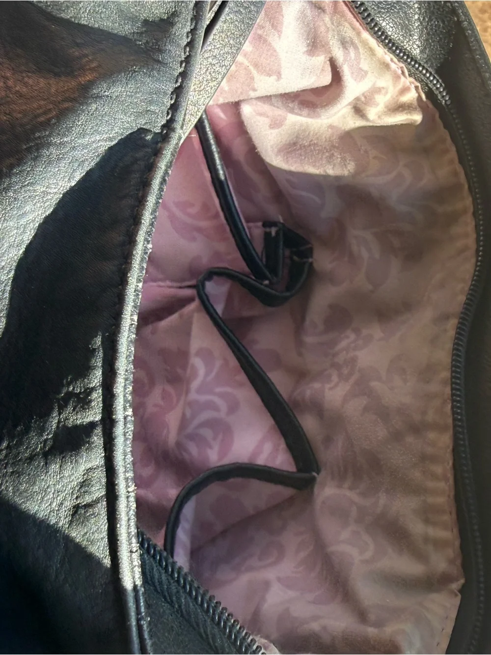 Black Leather Crossbody Bag